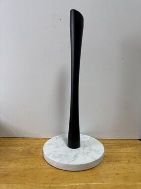 GWGTHZ Stainless Steel Paper Towel Holder With Marble Base Black